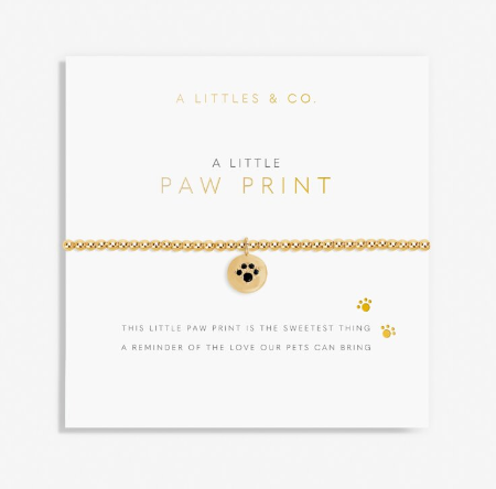 Paw Print Gold Bracelet