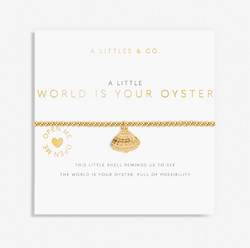 World Is Your Oyster Gold Bracelet