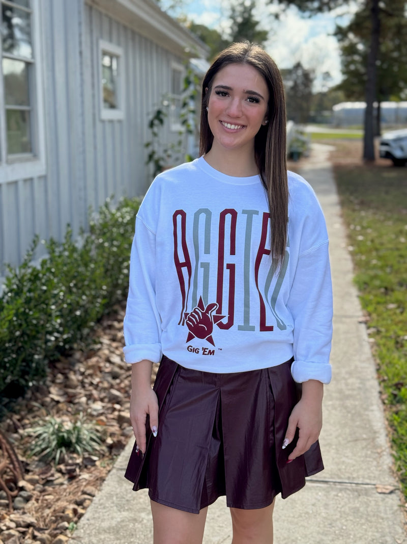 Goal Post Crewneck Fleece - Texas A&M University