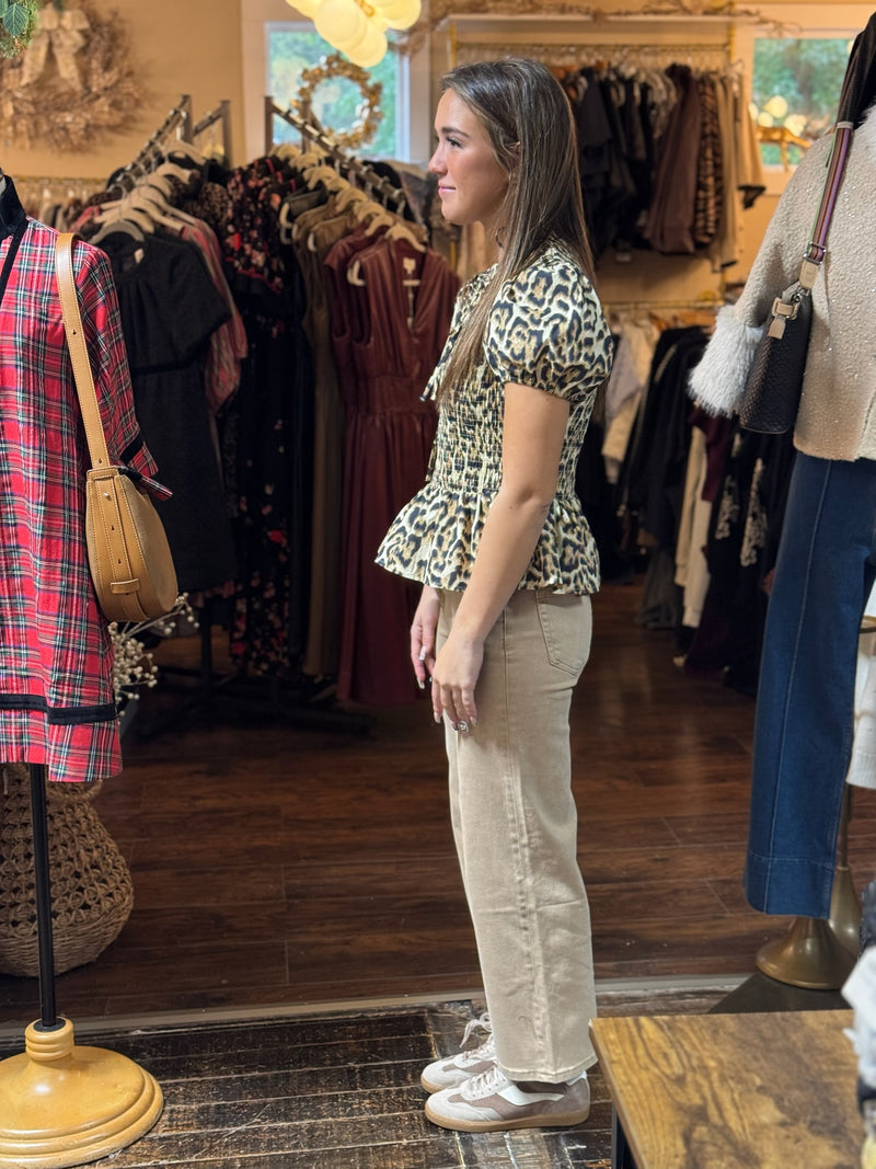 BELLA MID RISE STRAIGHT - NOCCIOLA