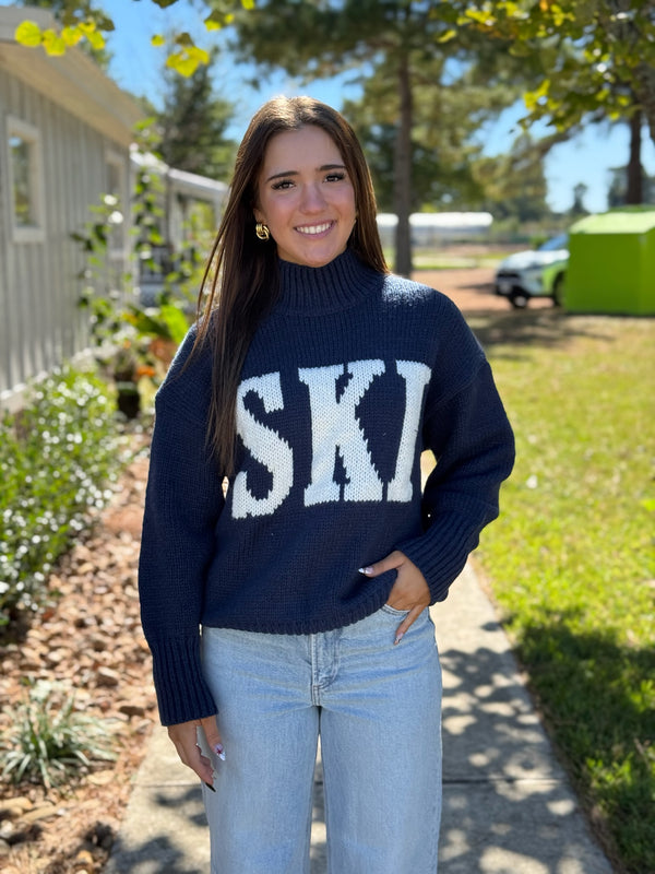 Emmie Navy & Ivory Sweater