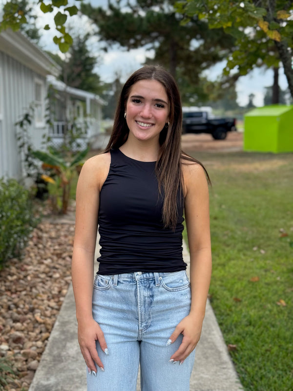 RIMA SHIRRED TANK TOP