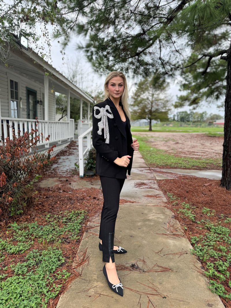 Black Bow Blazer