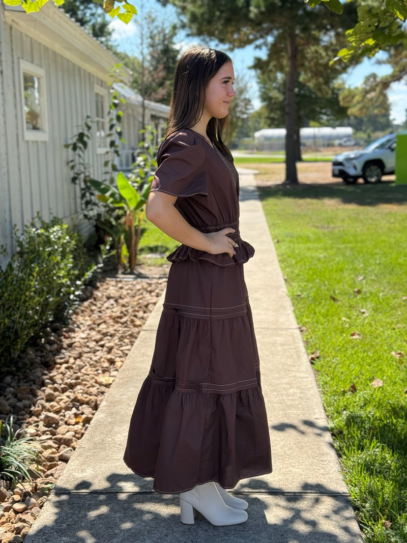 Carolina Brown Dress