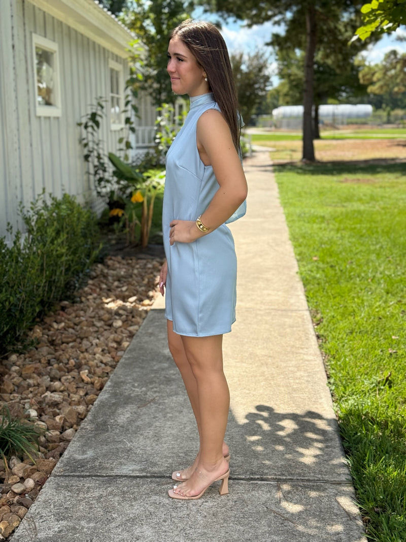 dusty blue spring dress Celine Long Sleeve Dusty Blue Flower Girl Dress