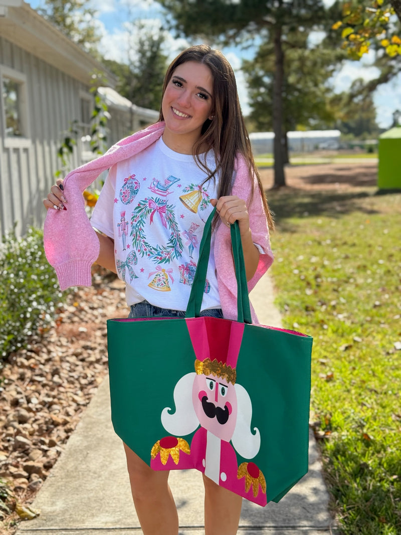 Christmas Collage Oversized Graphic Tee