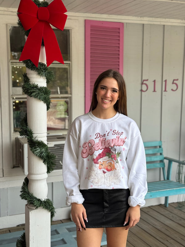 Don't Stop Believin' Graphic Sweatshirt