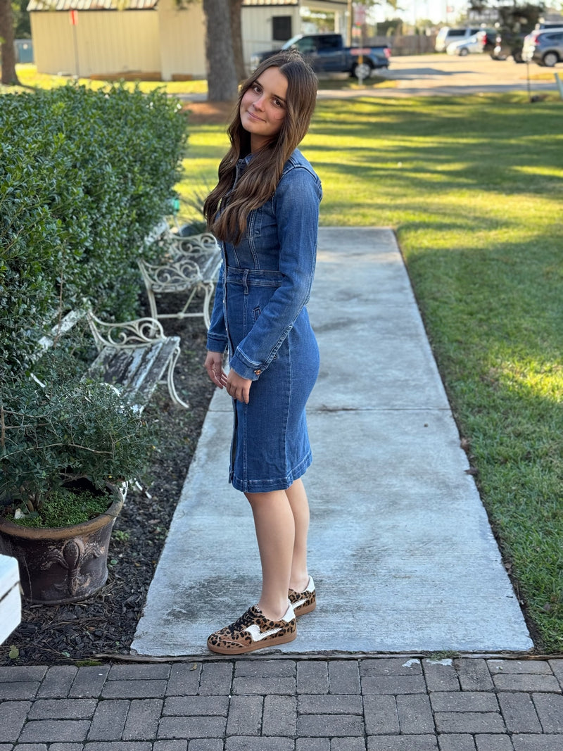 The Resa Denim Shirt Dress