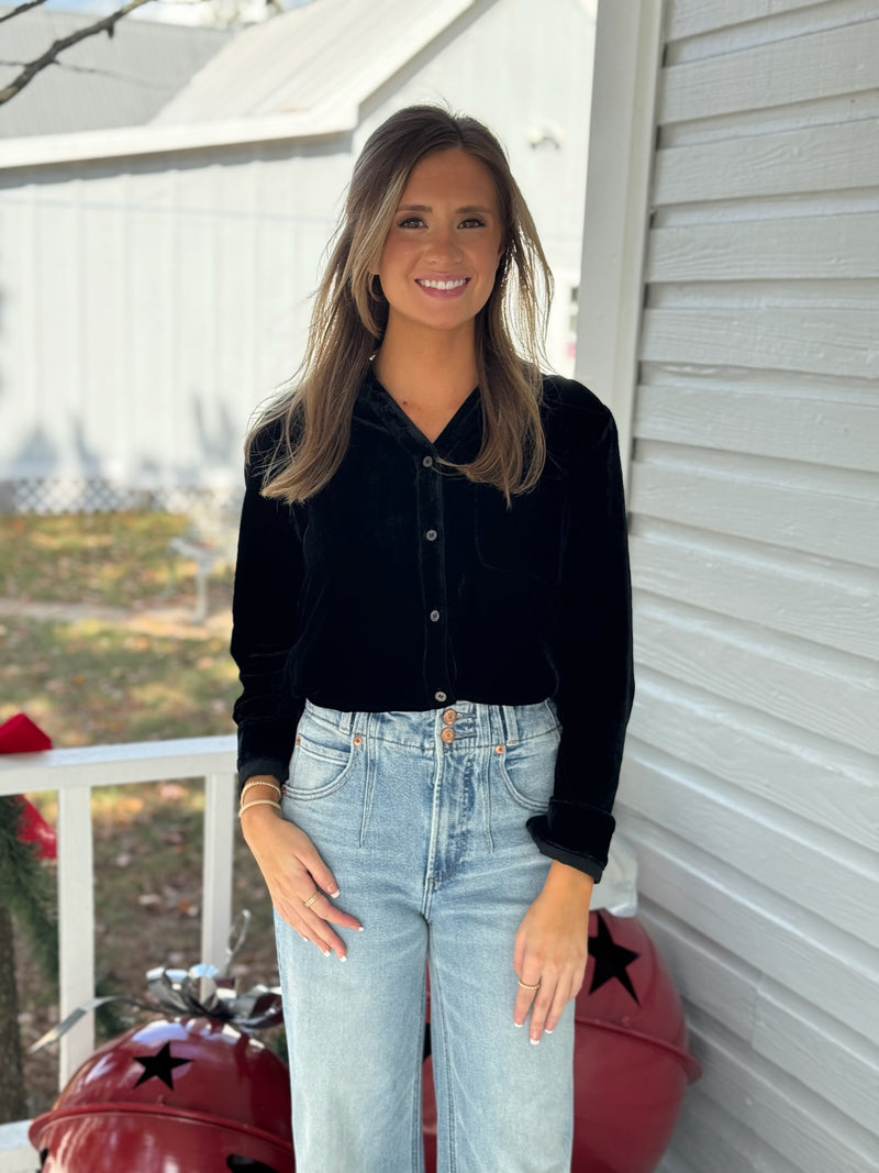 VELVET 1 POCKET SHIRT