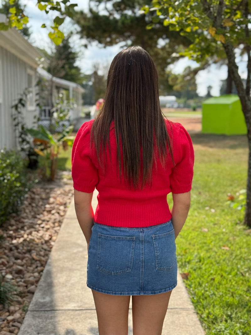 Bella Red Sweater