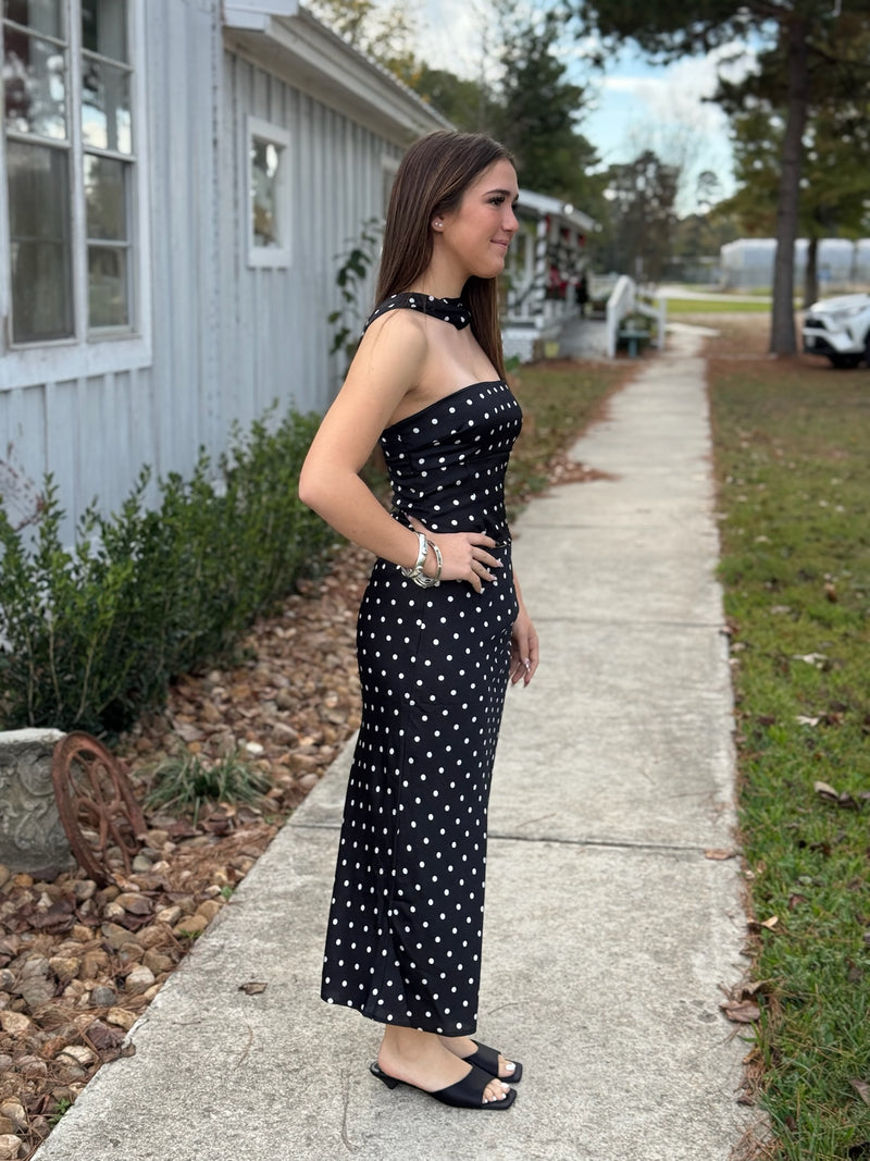 Eden Black & White Polka Dot Top