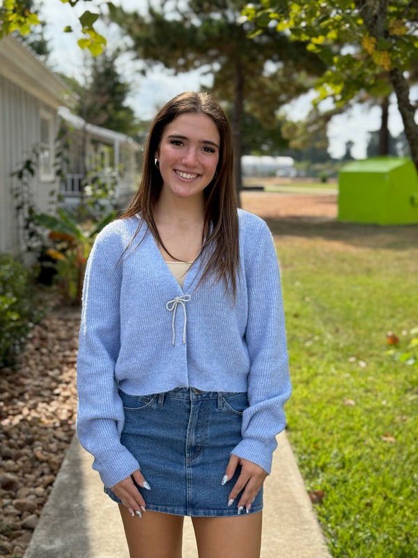 GHAIDA LONG SLEEVE V-NECK CARDIGAN