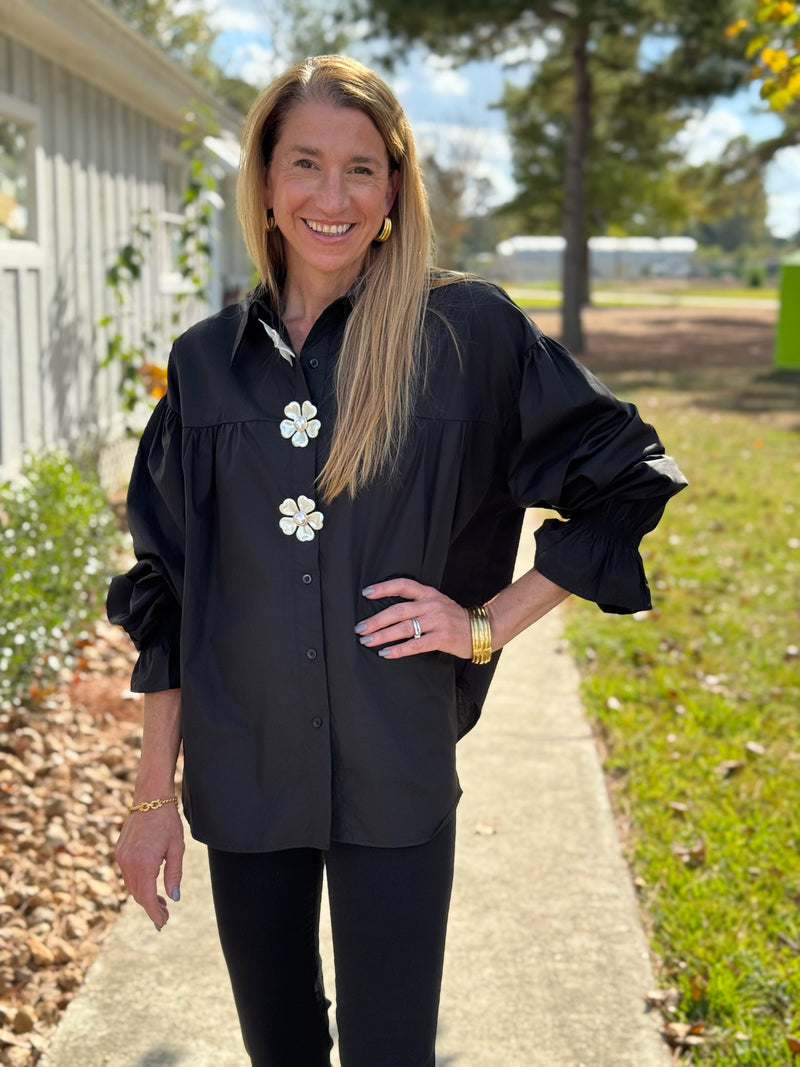 Taylor Black Blouse