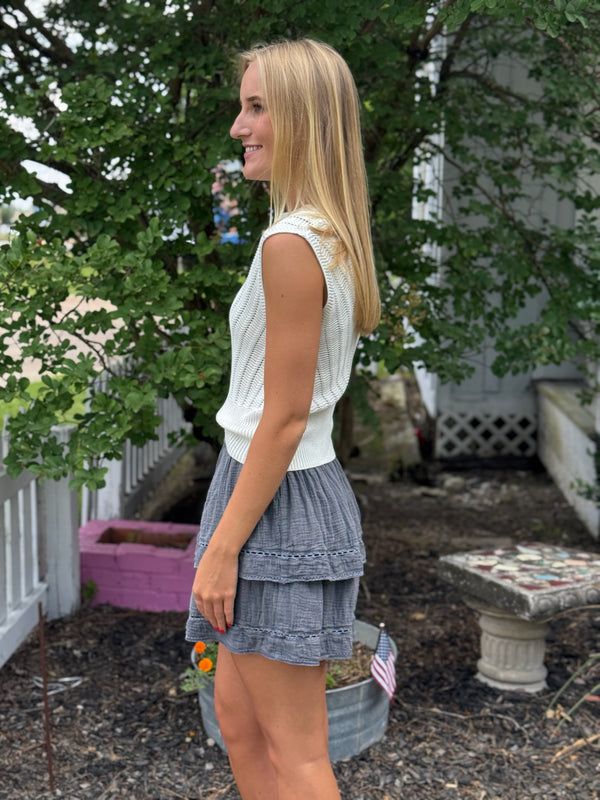 Nele Layered Pull On Skirt