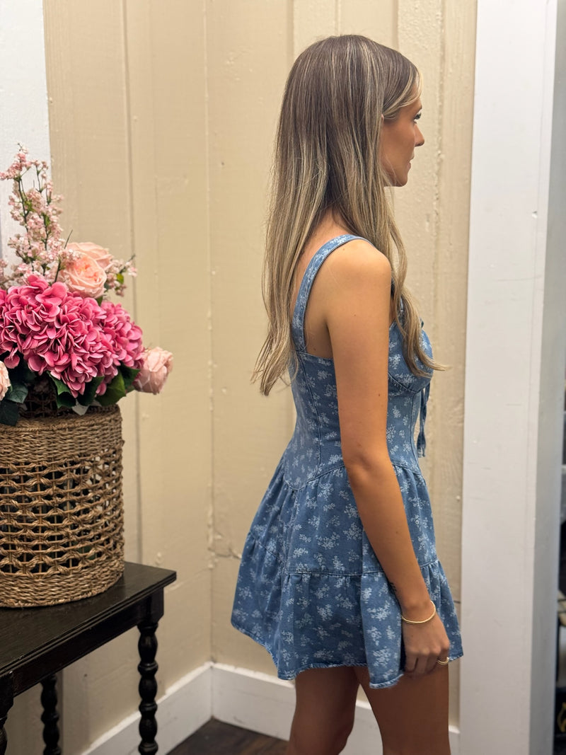 Sophia Denim Mini Dress