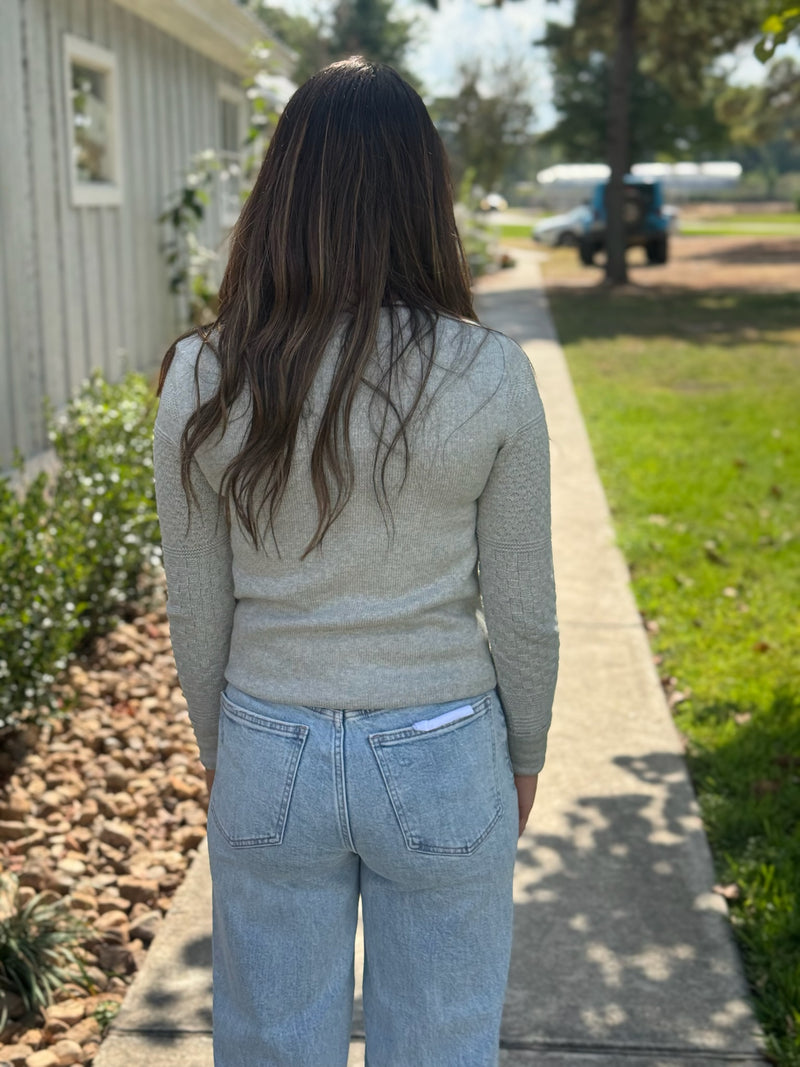 STELLA SWEATER with SNAP CUFF