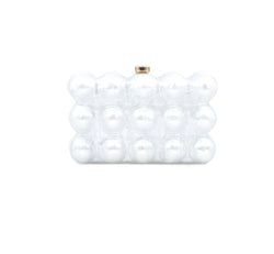 White Acrylic Clutch