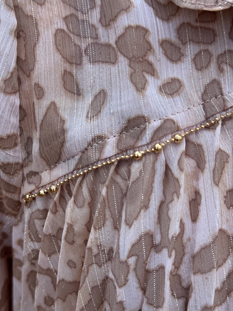 Kinsley Blush Animal Print Blouse