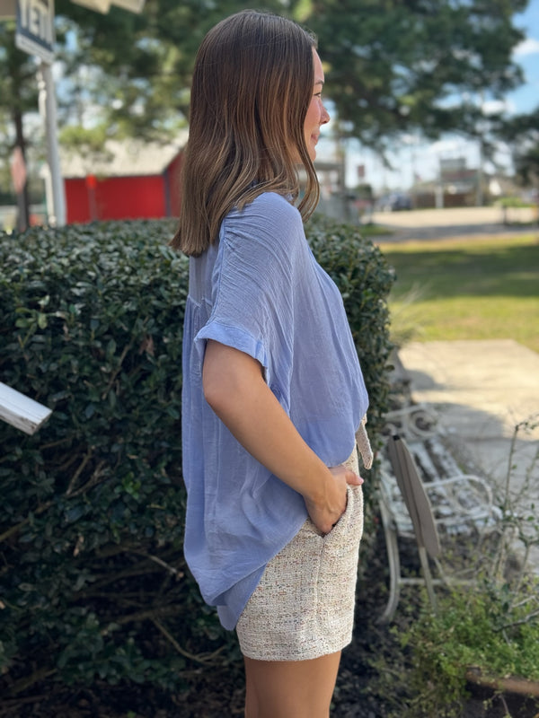 Taylor Blouse in Periwinkle