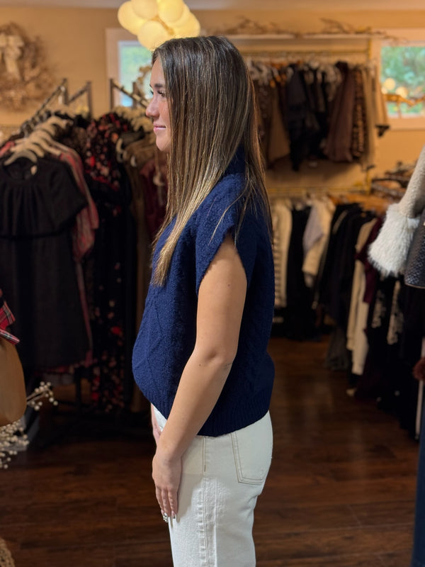 Belinda Navy Sweater