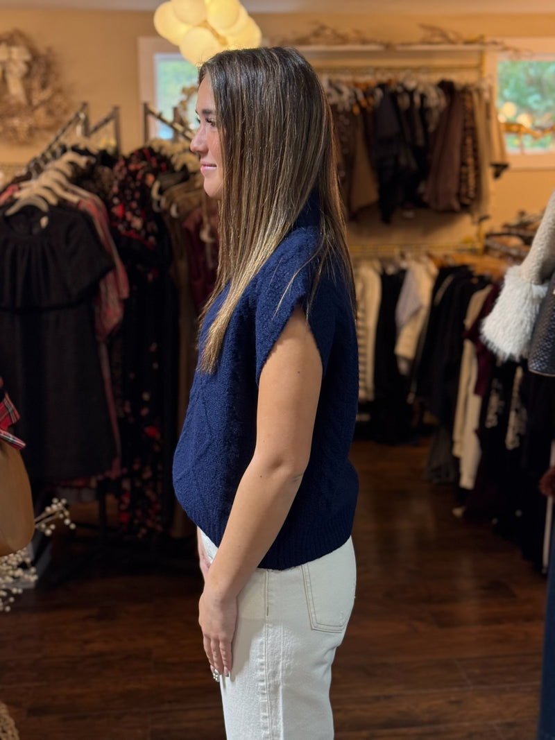 Belinda Navy Sweater