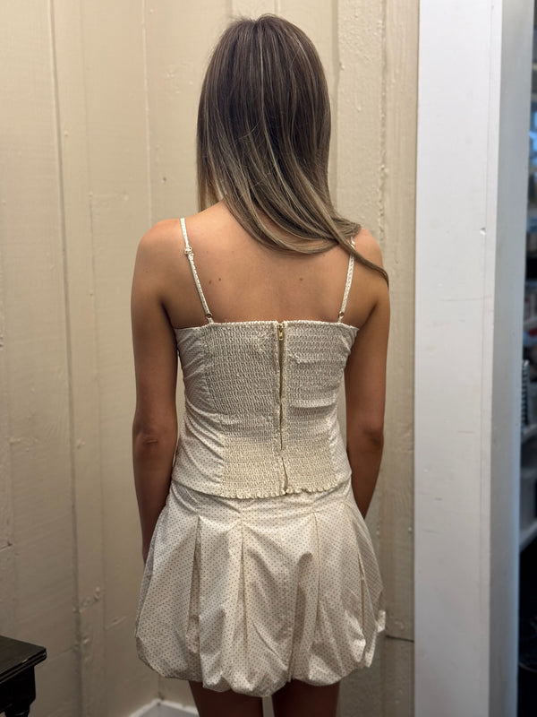 POLKA DOT SORRENTO CORSET TOP