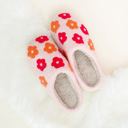 Pink Flower Slippers