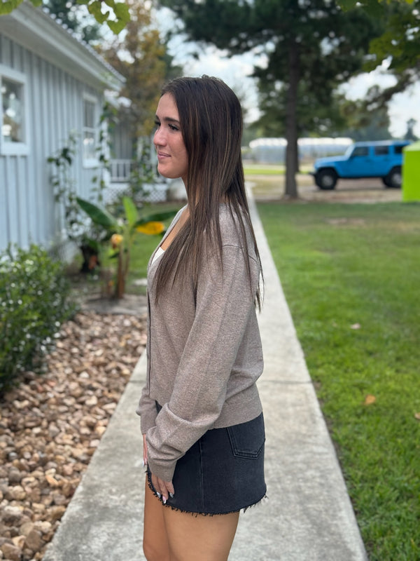 Ellie Dark Brown Sweater