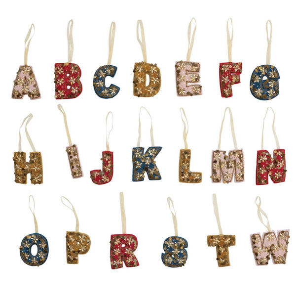 Velvet Fabric Alphabet