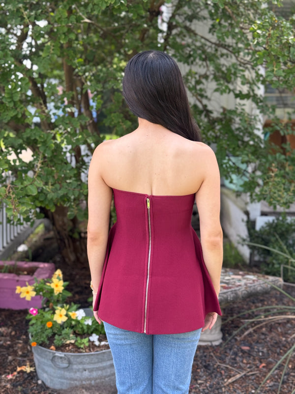 Mila Burgundy Sweater