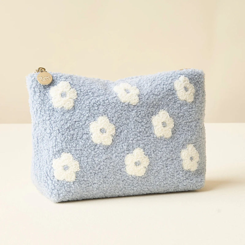 Teddy Pouch - Flower Blue