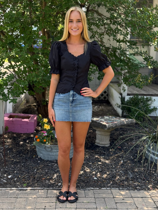 Daisy Low Slung Mini Skirt - Spectacle