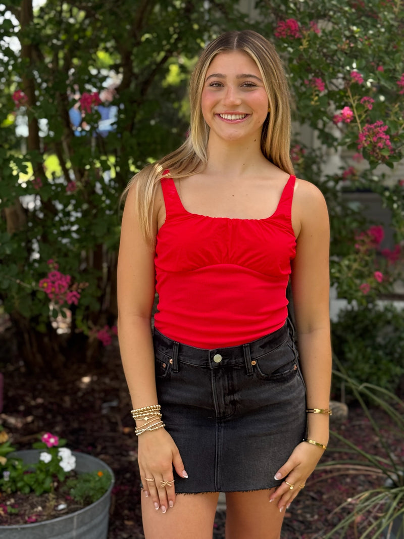 Daisy Low Slung Mini Skirt - Caviar