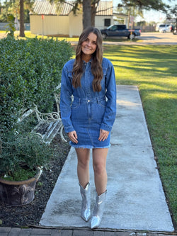 Amiri Denim Mini Dress