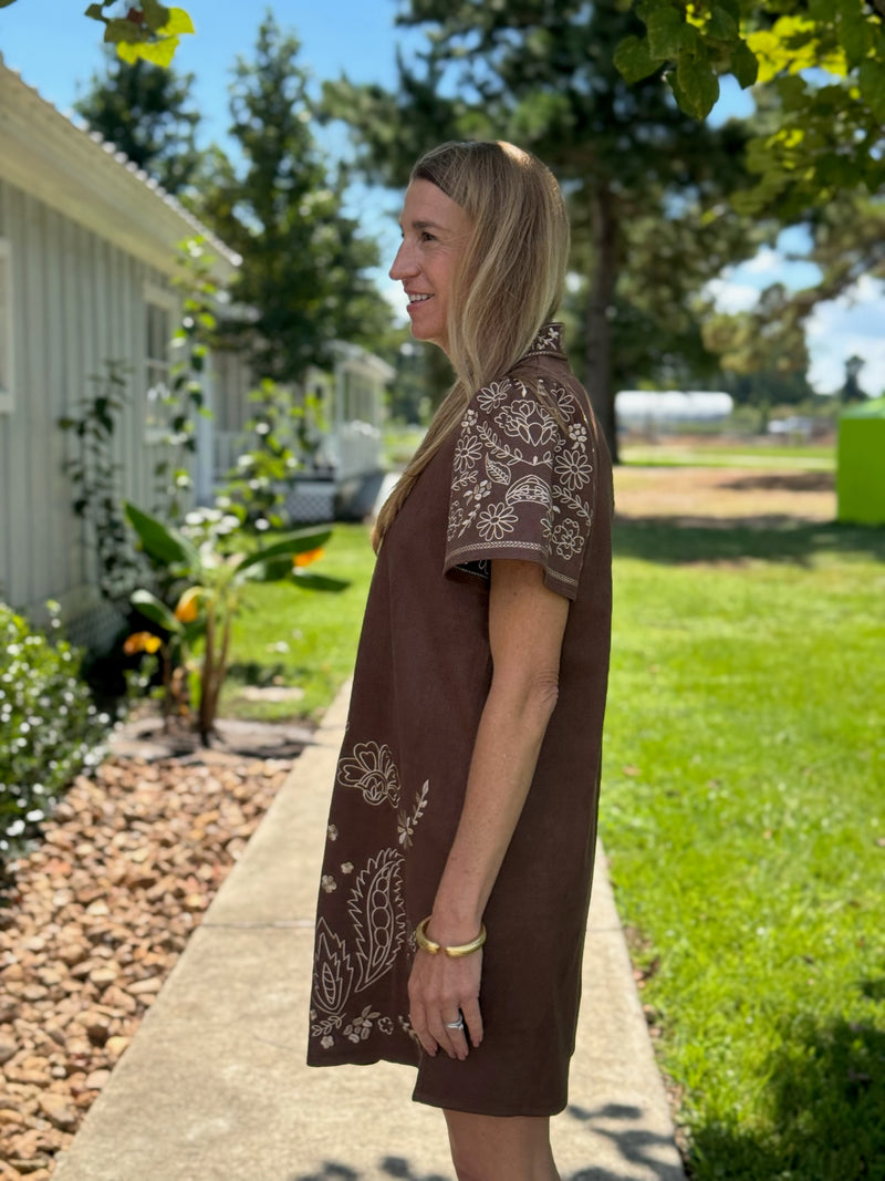 Michay Embroidery Detailed Dress