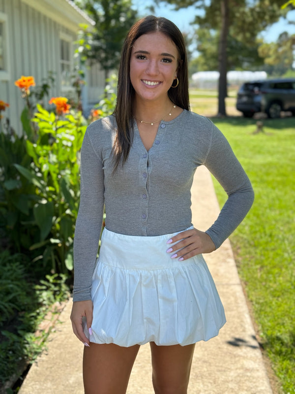 Lillian Heather Grey Sweater