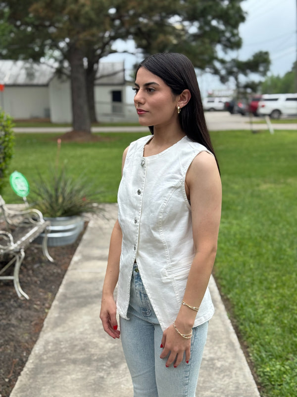 Wesley Top - Brilliant White