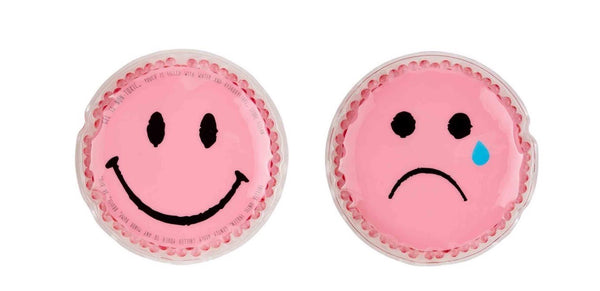 Pink Happy/Sad Face Ouch Pouch Set
