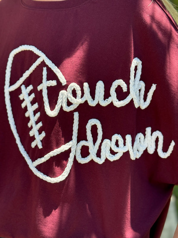 Cotton Jersey Touch Down & Football Tee