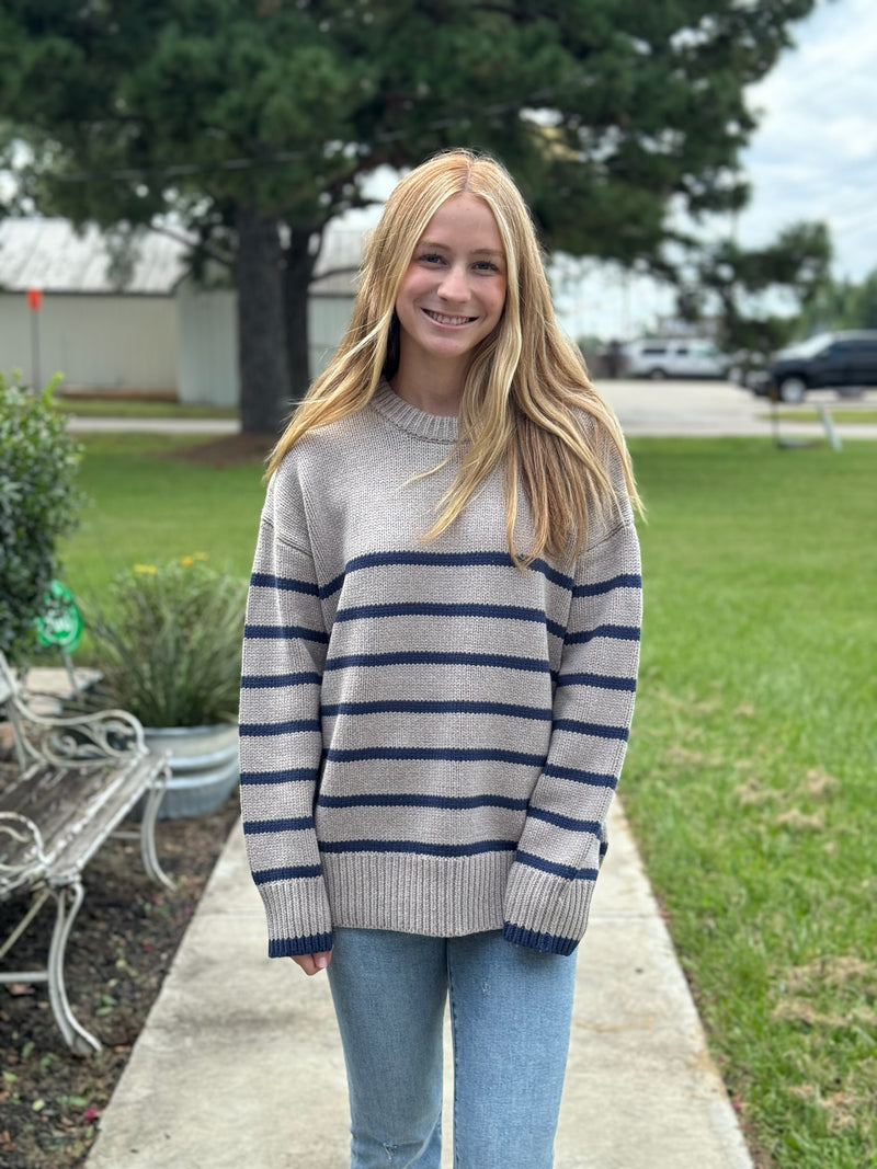 Boyfriend Stripe Sweater