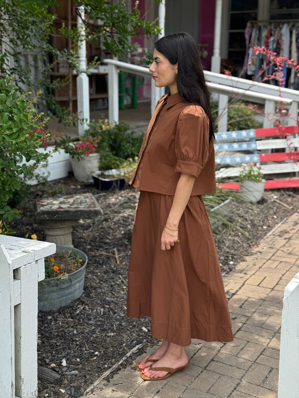 Sylvie Caramel Skirt