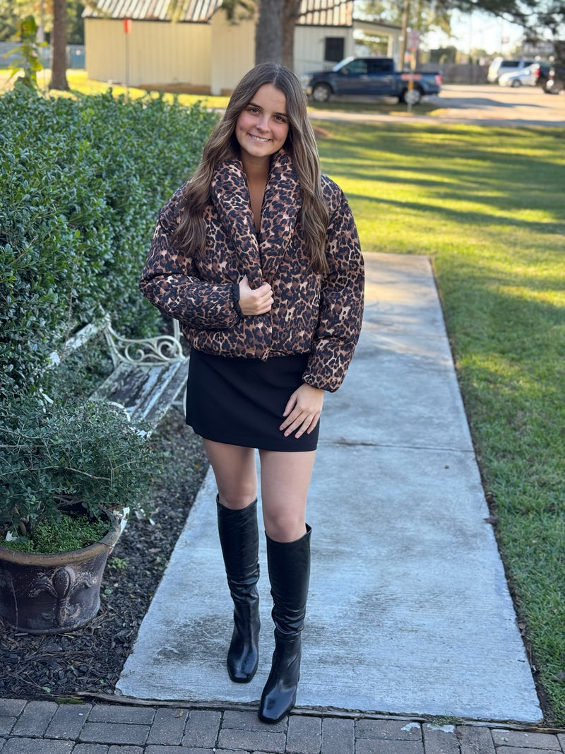 Evy Coat - Leopard