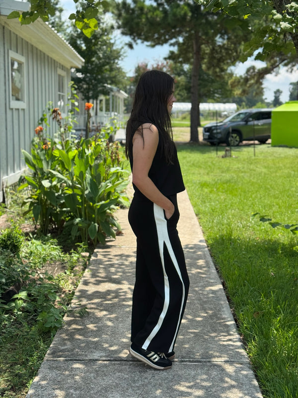 Gabbie Black & Ivory Pant