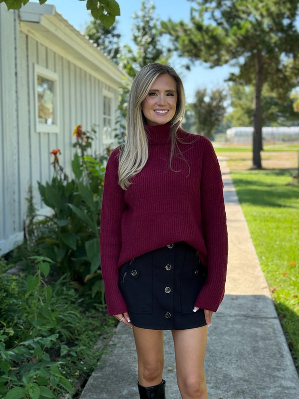 Saint-Germain Mini Skirt - Black