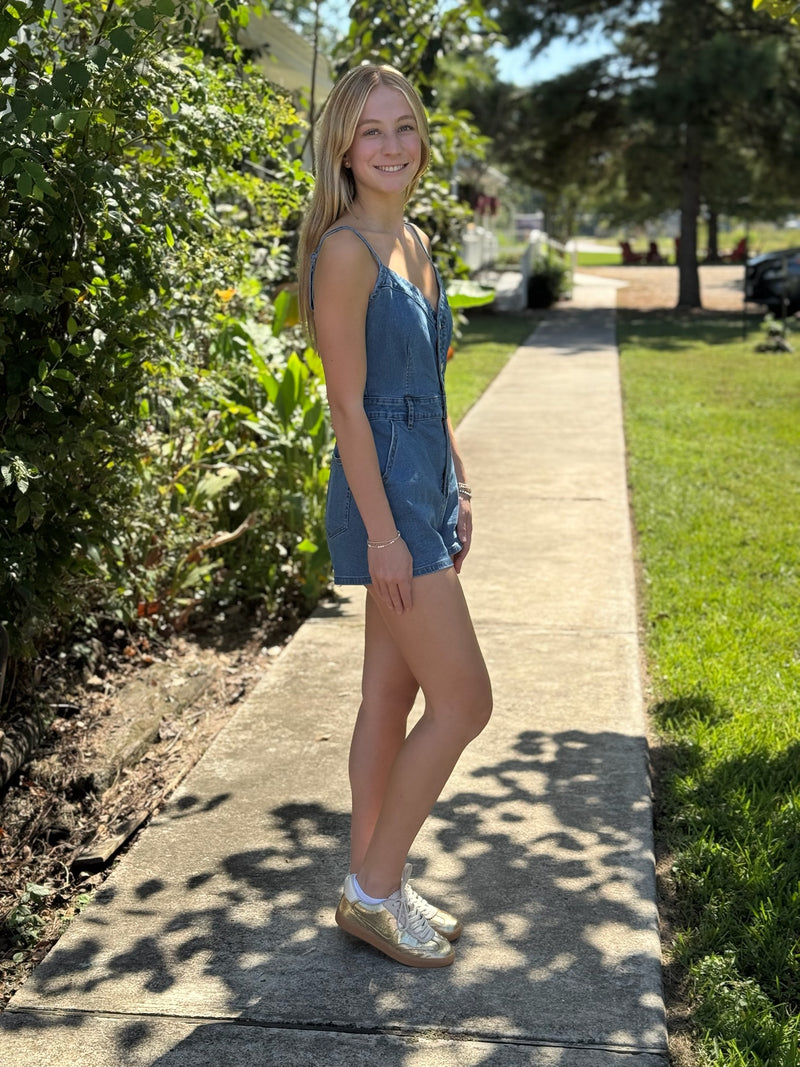 Cami Denim Romper