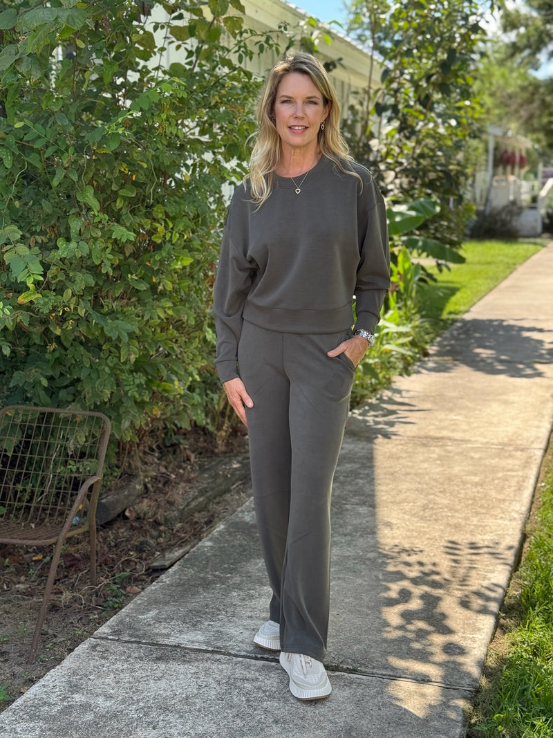 LUCIE SUPER SOFT MODAL LONG SLEEVE PULLOVER