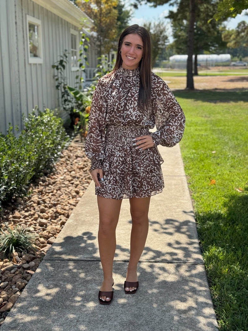 Jordan Animal Print Mini Dress