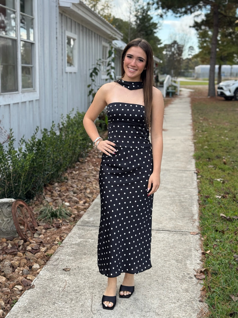 Eden Black & White Polka Dot Top