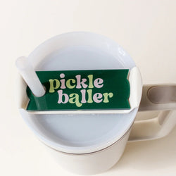 Tumbler Lid Tag - Pickleballer