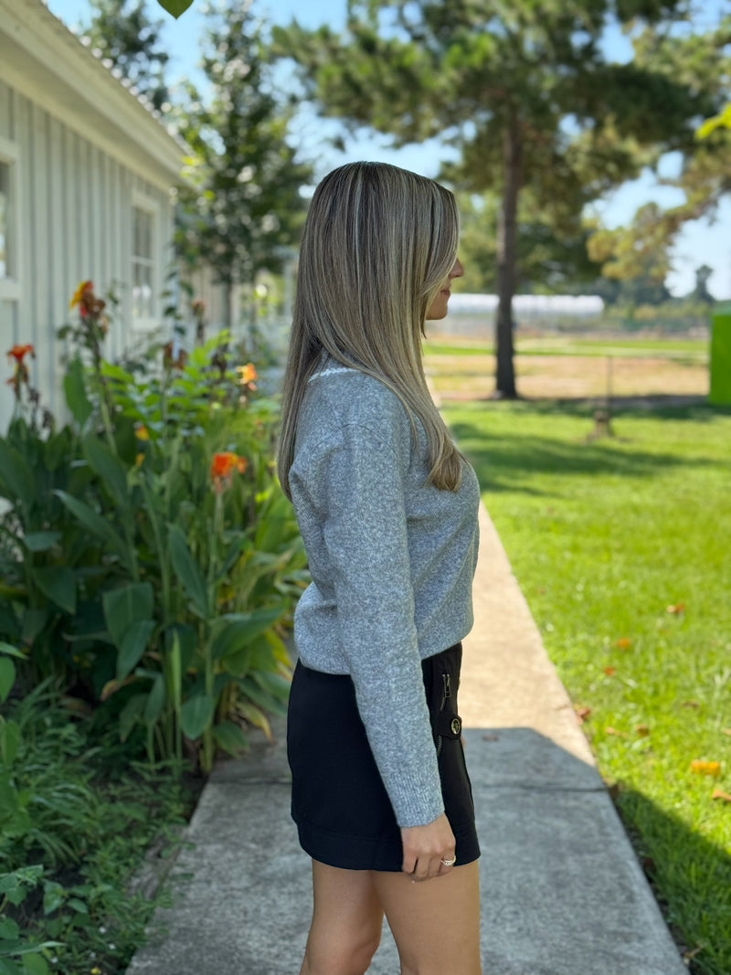 Siene V-Neck Sweater - Dark Harvest